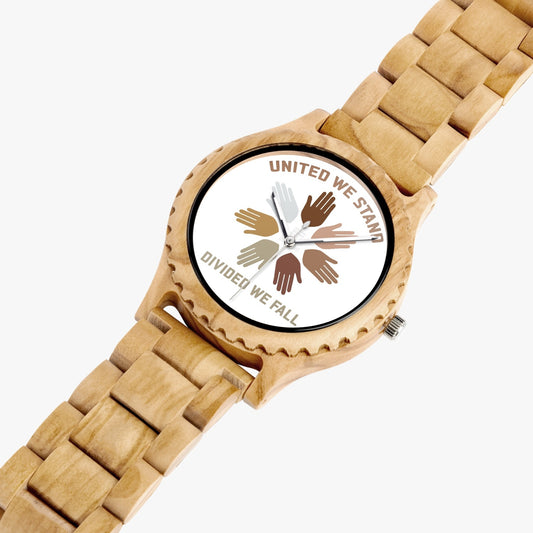 Italian Olive Lumber Wooden Watch | Da United Front Clothing Line