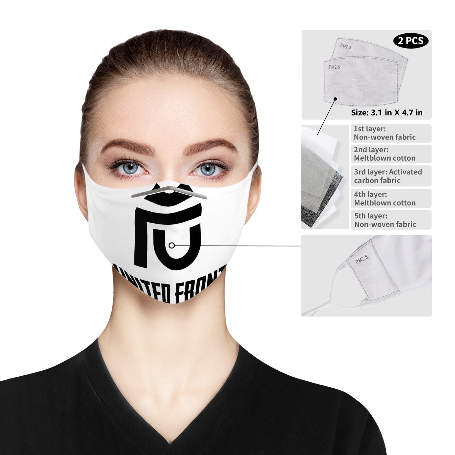 185 Cloth Face Mask | Cloth Face Mask | Da United Front Clothing Line