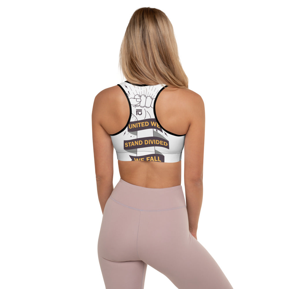 Women's Padded Sports Bra | Sport Bra | Da United Front Clothing Line