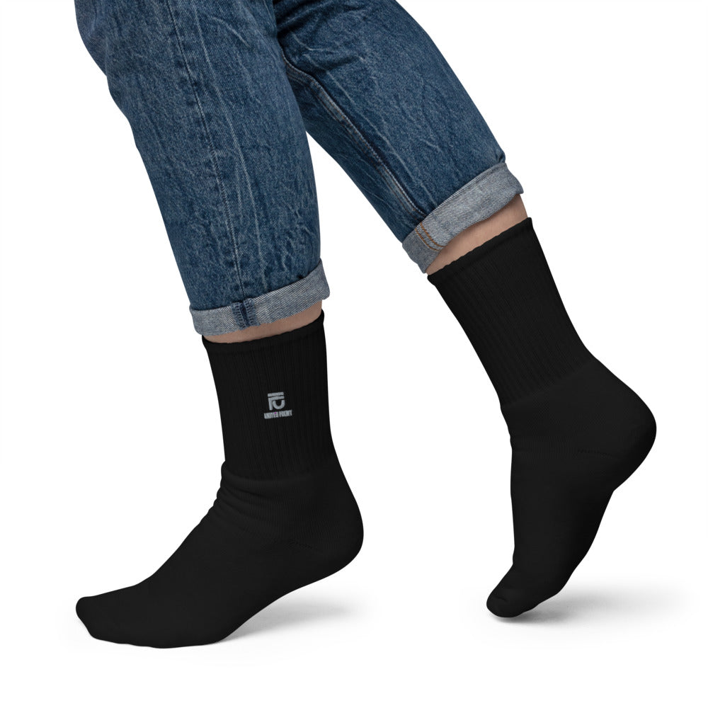 Men's Embroidered Socks | Socks | Da United Front Clothing Line