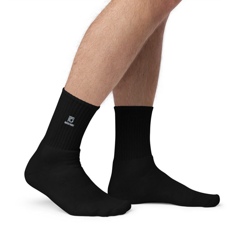 Men's Embroidered Socks | Socks | Da United Front Clothing Line