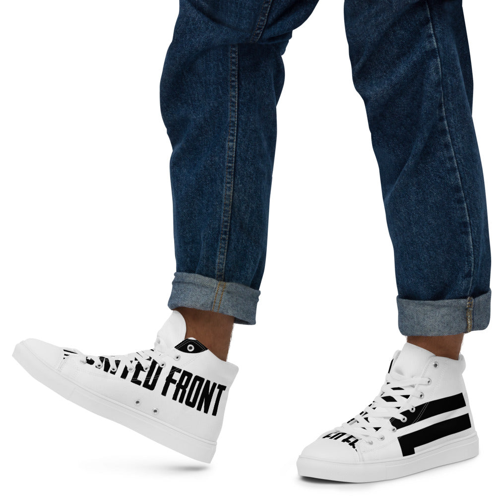 Men’s High Top Canvas Shoes | Da United Front Clothing Line