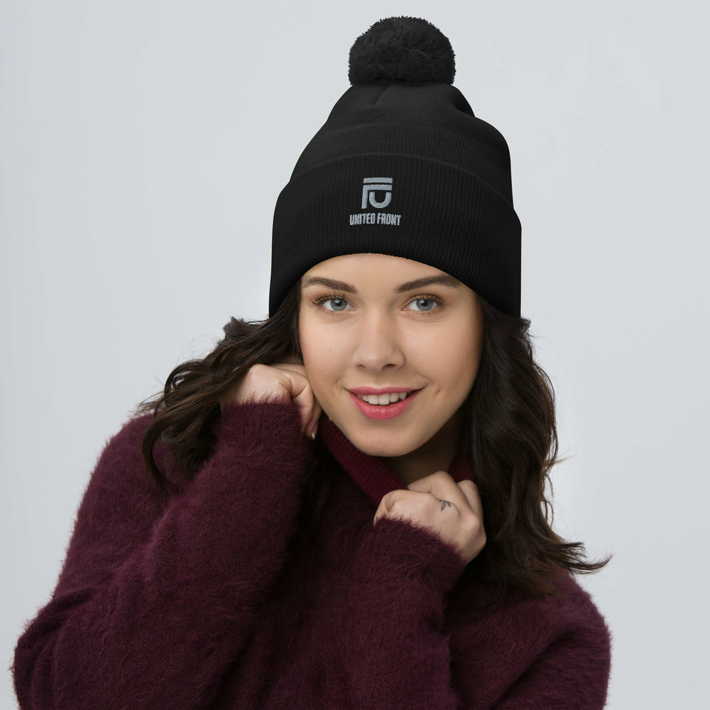 Pom-Pom Beanie | Cotton Beanie | Da United Front Clothing Line