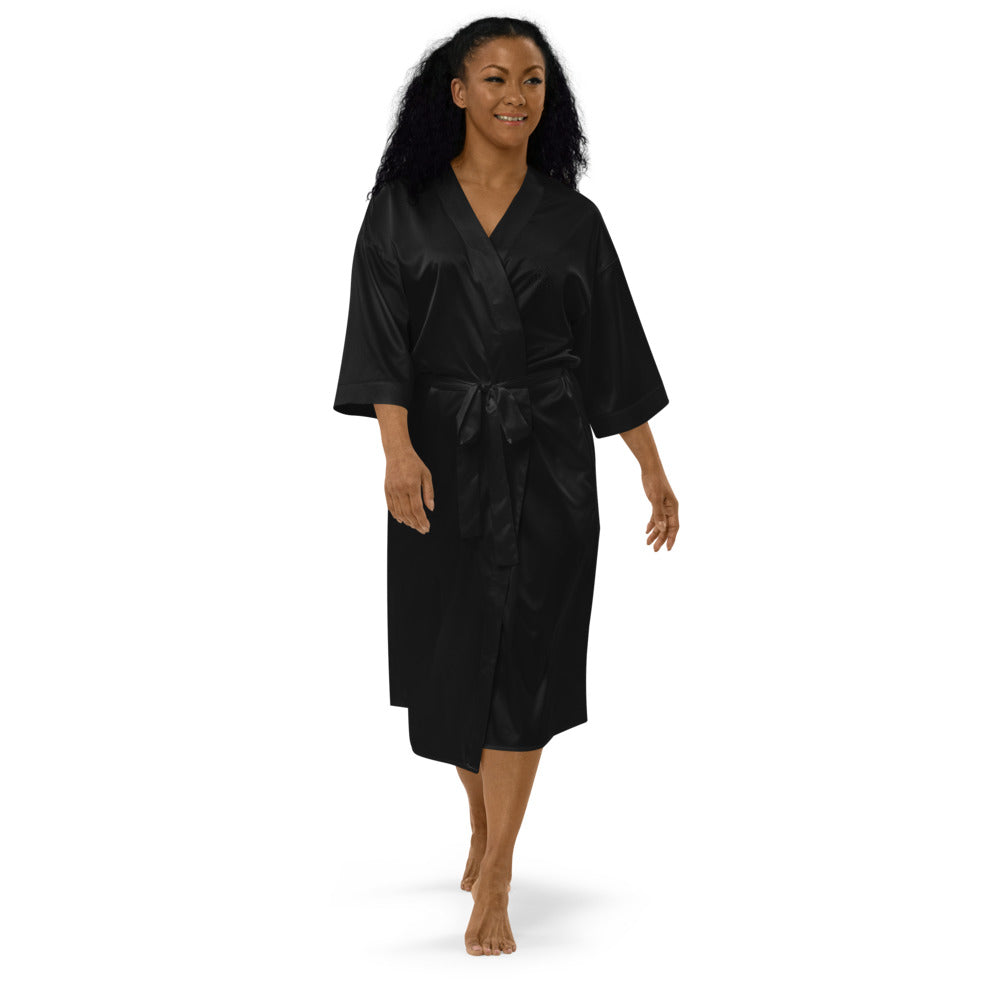 Ladies Satin Robe | Long Dress | Da United Front Clothing Line