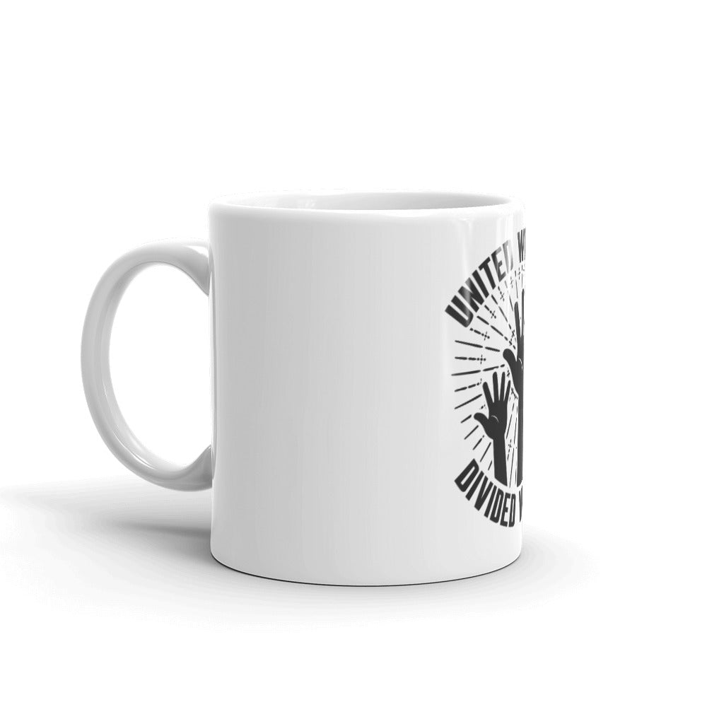 White glossy mug