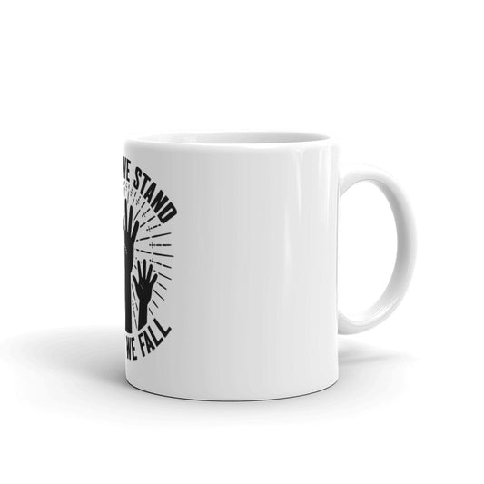 White glossy mug