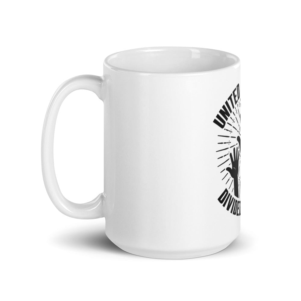 White glossy mug