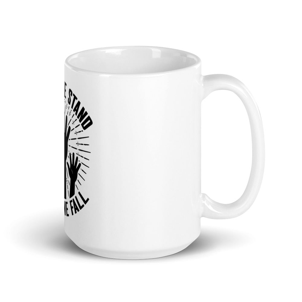 White glossy mug