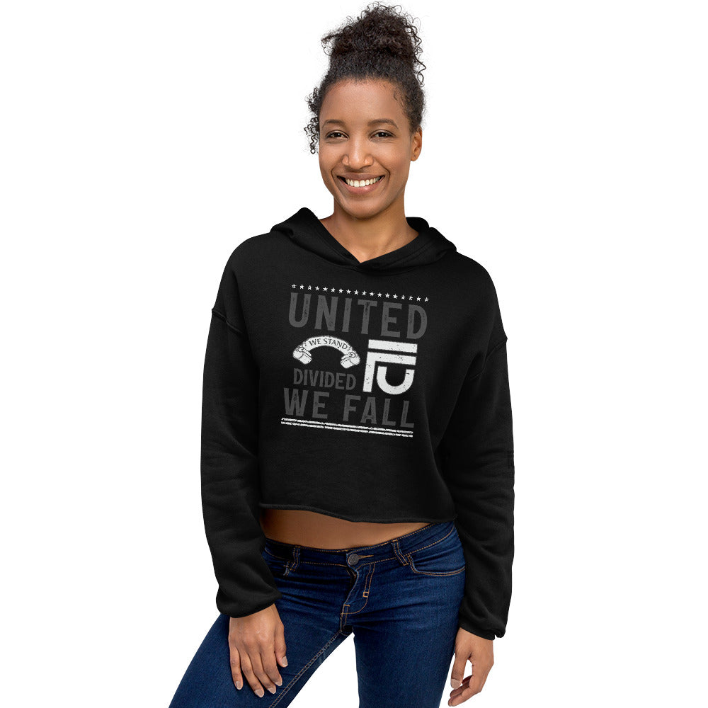 Black Crop Hoodie | Crop Hoodie | Da United Front Clothing Line