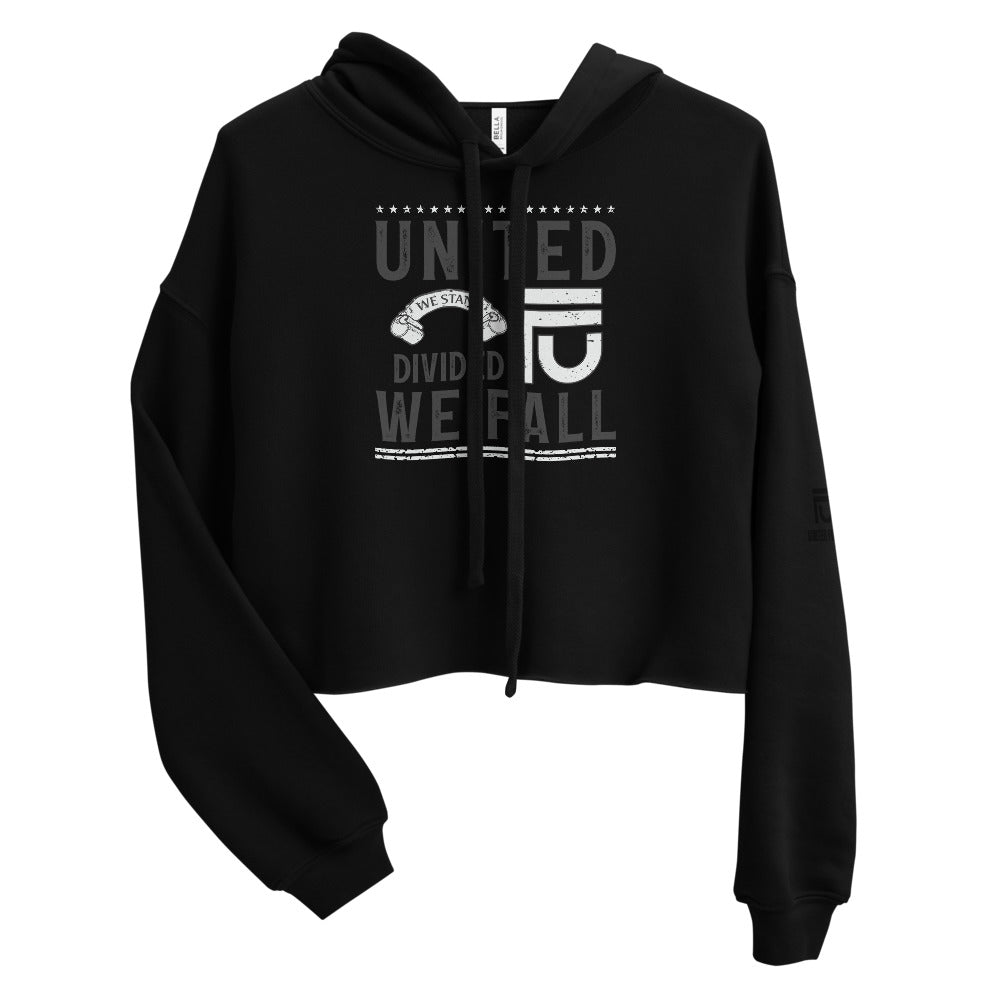 Black Crop Hoodie | Crop Hoodie | Da United Front Clothing Line