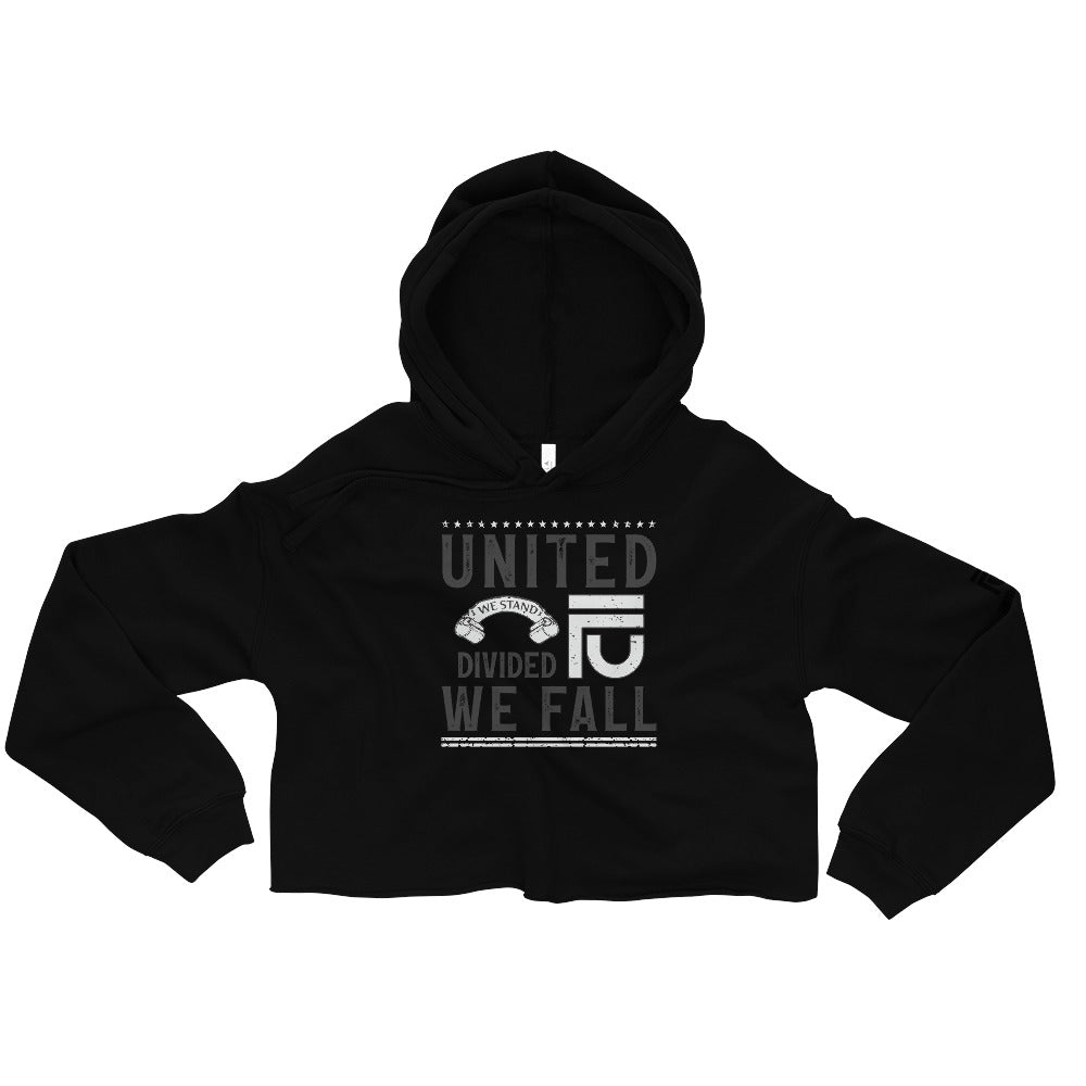 Black Crop Hoodie | Crop Hoodie | Da United Front Clothing Line