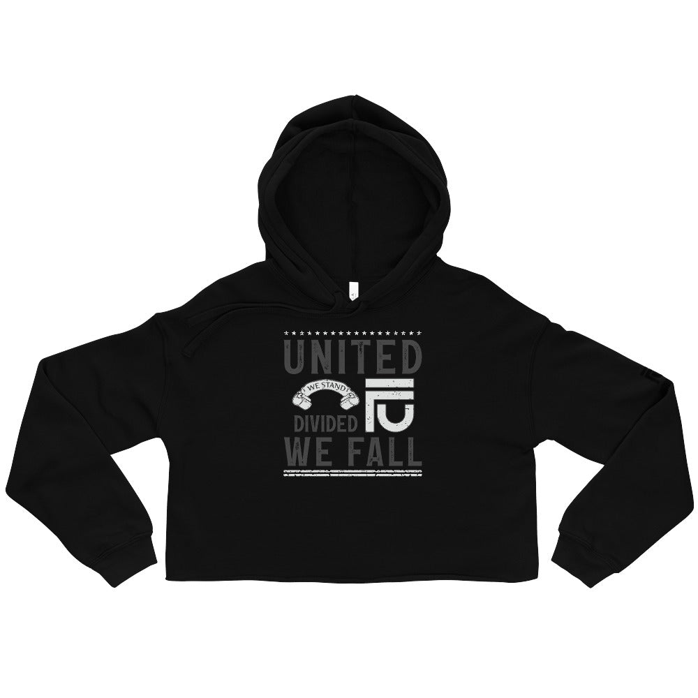 Black Crop Hoodie | Crop Hoodie | Da United Front Clothing Line